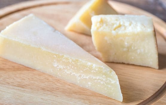 Image of a grana padano cheese.