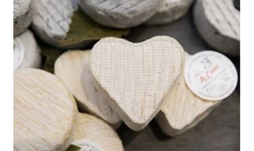 Fromages en forme de coeur au salon Gourmet Selection 2025