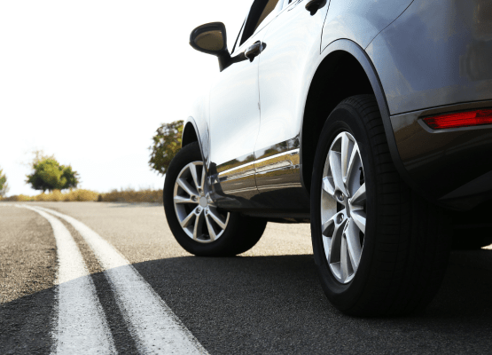 a car on the road